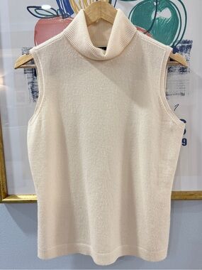 Lands End Cashmere Turtleneck Shell Sweater Small